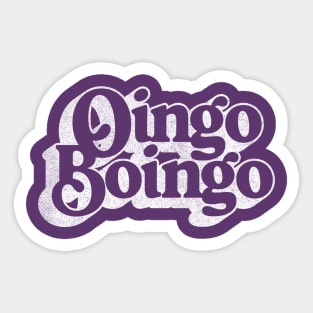 Oingo Boingo ///// Retro Fan Art Design Sticker